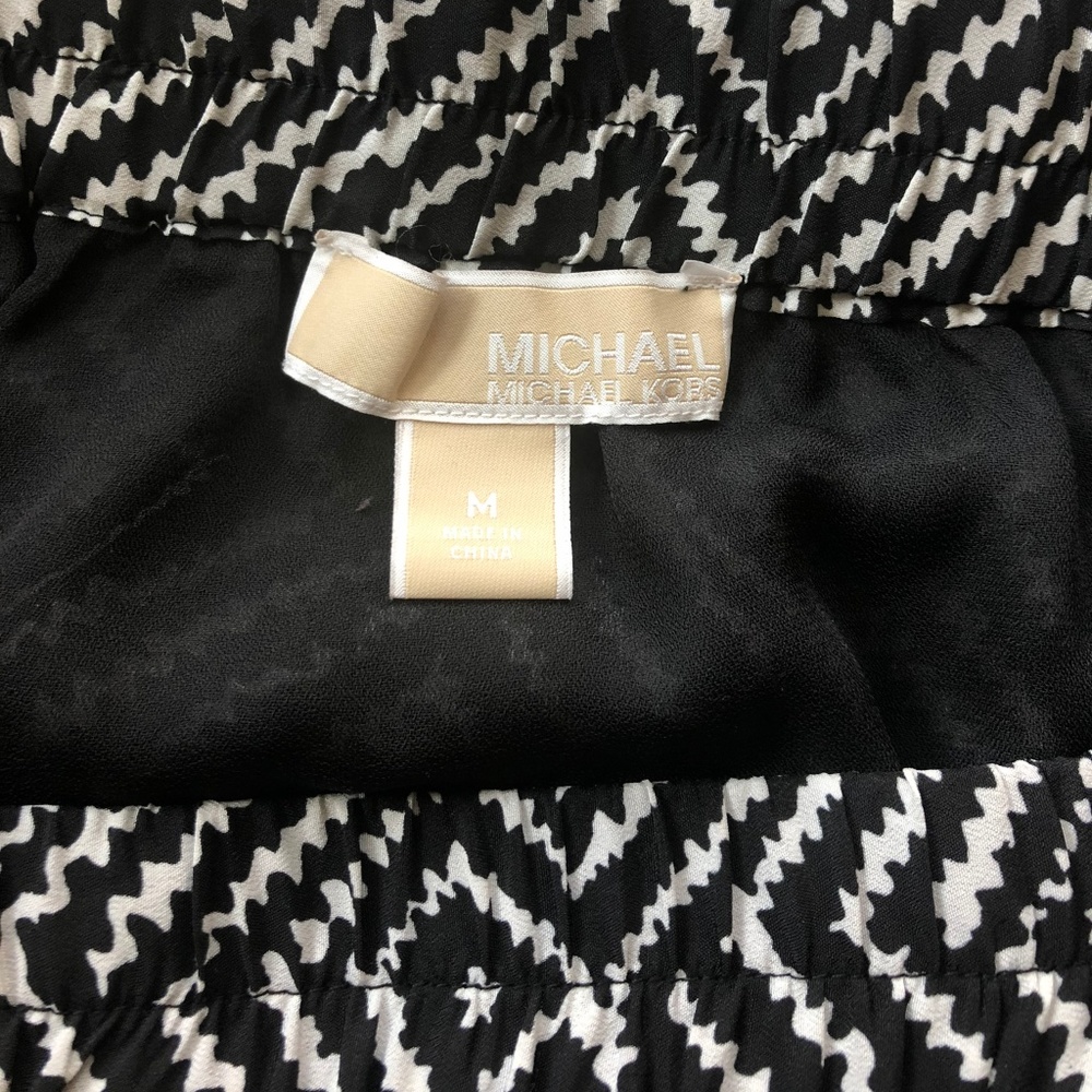 Michael Kors B&W Black & White Printed Maxi Skirt - Picture 5 of 5